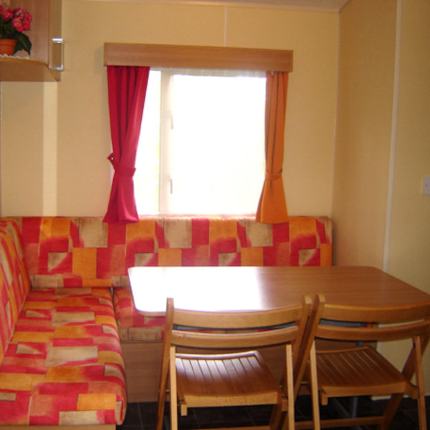 Intérieur du Mobil-home Andaine en location au camping Le Clos Normand en Normandie